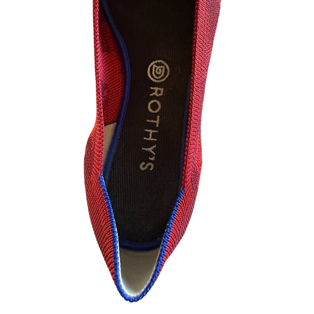 Rothy's Shoes Womens Size 11 The Point Ballet Flats Red Camo Pointed Toe EU 41 - Picture 3 of 8